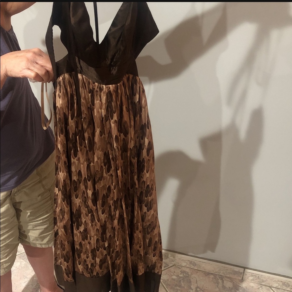 BCBG Brown Print Dress